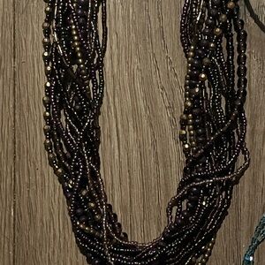 Sea bead necklaces and bracelet beachy boho chunky 4 vintage pieces Y2K retro